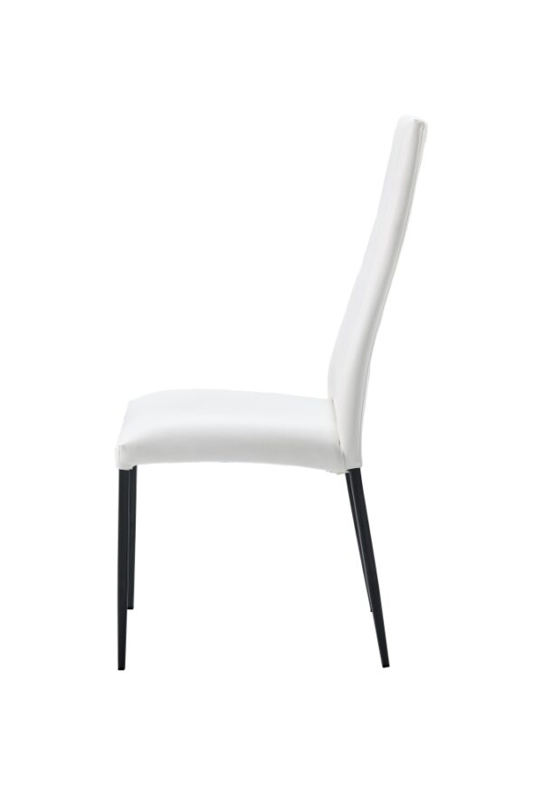 Mat, Shiny 2417 Marble Table White with 3405 White Chairs p11553 By ESF Furniture 37