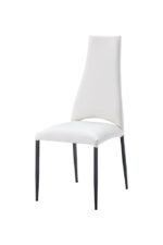 Mat, Shiny 2417 Marble Table White with 3405 White Chairs p11553 By ESF Furniture Luxury Dining Sets Mobilia Cleopatra 54 Mat, Shiny 2417 Marble Table White with 3405 White Chairs p11553 By ESF Furniture 54