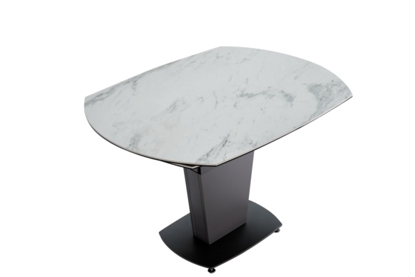 Mat, Shiny 2417 Marble Table White with 3405 White Chairs p11553 By ESF Furniture 30