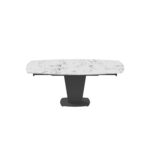 Mat, Shiny 2417 Marble Table White with 3405 White Chairs p11553 By ESF Furniture Luxury Dining Sets Mobilia Cleopatra 42 Mat, Shiny 2417 Marble Table White with 3405 White Chairs p11553 By ESF Furniture 42