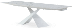 Shiny 9113 Dinning Table White w/ext p11821 By ESF Furniture