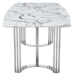 Shiny 131 Silver Marble Dining Table i27597 By ESF Furniture Luxury Dining Tables Mobilia Cleopatra 21 Shiny 131 Silver Marble Dining Table i27597 By ESF Furniture 21