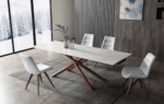 Shiny 9063 Dining Table with 1313 Chairs p12630 By ESF Furniture ESF Furniture Mobilia Cleopatra 29 Shiny 9063 Dining Table with 1313 Chairs p12630 By ESF Furniture 29