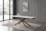 Shiny 9063 Dining Table with 1313 Chairs p12630 By ESF Furniture ESF Furniture Mobilia Cleopatra 31 Shiny 9063 Dining Table with 1313 Chairs p12630 By ESF Furniture 31