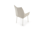 Mat, Shiny 9113 Dining Table with 1218 swivel Gray Chairs p11819 By ESF Furniture ESF Furniture Mobilia Cleopatra 90 Mat, Shiny 9113 Dining Table with 1218 swivel Gray Chairs p11819 By ESF Furniture 90