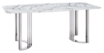 Shiny 131 Silver Marble Dining Set p10171 By ESF Furniture Luxury Dining Sets Mobilia Cleopatra 56 Shiny 131 Silver Marble Dining Set p10171 By ESF Furniture 56