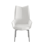 Mat 9113 Dining Table with 1218 swivel White Chairs p11818 By ESF Furniture ESF Furniture Mobilia Cleopatra 33 Mat 9113 Dining Table with 1218 swivel White Chairs p11818 By ESF Furniture 33