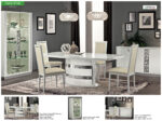 High Gloss Lacquer Roma Dining Set White, Italy p6738 By ESF Furniture 22