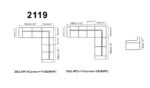 2119 Sectional Light Gray By ESF Furniture 34