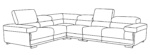 2119 Sectional Light Gray By ESF Furniture 33