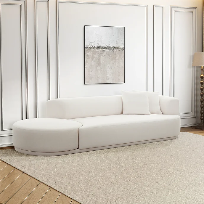 SEC8051 Modular Chenille Sofa With Chaise By Artisan Furniture