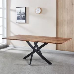 Dt8200 Black Metal Dining Table Legs By Artisan Furniture | Mobilia Cleopatra DT8200 Black Metal Dining Table Legs By Artisan Furniture