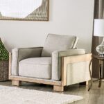 Light Brown/Natural HARSTAD CHAIR CM9983LB-CH by Furniture of America 13