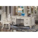 Vendome Executive Office Chair in Pearl Leather OF01518 By ACME 11