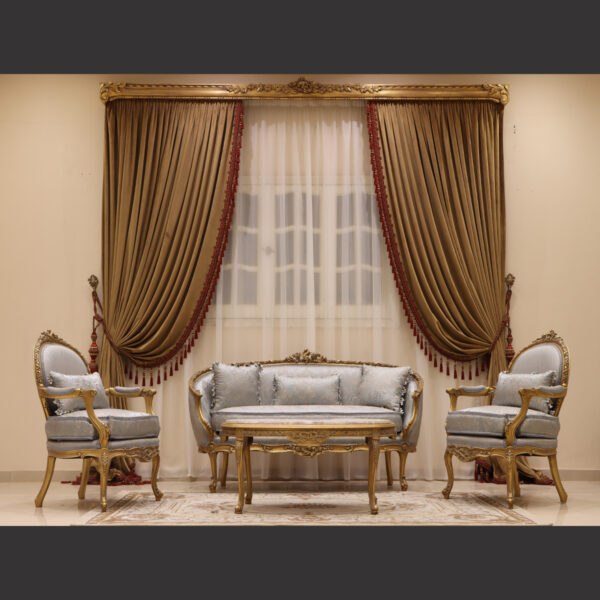MC-59 pearl blue Neoclassic sofa set 4