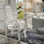 PU & Bone White Dresden Executive Office Chair OF01716 By ACME Home Office Desk Chairs Mobilia Cleopatra 7 PU & Bone White Dresden Executive Office Chair OF01716 By ACME 7