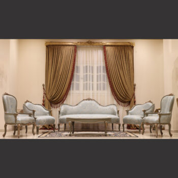 MC-61 pearl blue Neoclassic sofa set