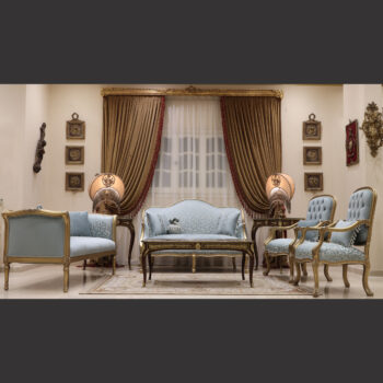 MC-72 pearl blue Neoclassic sofa set