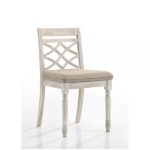 Vintage Walnut & White Finish Cillin Side Chair DN01806 By ACME Dining Chair & Bench Mobilia Cleopatra 13 Vintage Walnut & White Finish Cillin Side Chair DN01806 By ACME 13