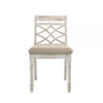 Vintage Walnut & White Finish Cillin Side Chair DN01806 By ACME Dining Chair & Bench Mobilia Cleopatra 14 Vintage Walnut & White Finish Cillin Side Chair DN01806 By ACME 14