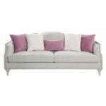Beige Linen & Champagne Kasa Sofa W/5 Pillows LV01499 By ACME 14