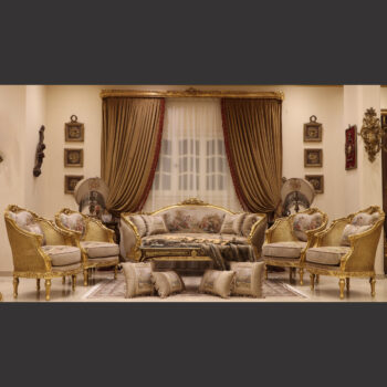 MC-77 taupe beige Baroque sofa set