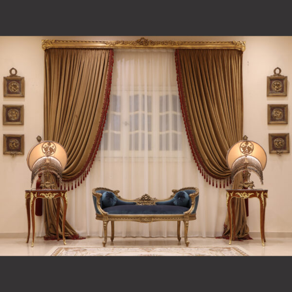 MC-100 Deep Teal Baroque sofa set 4