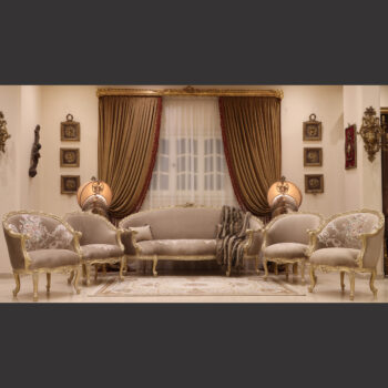 MC-101 natural beige Baroque sofa set
