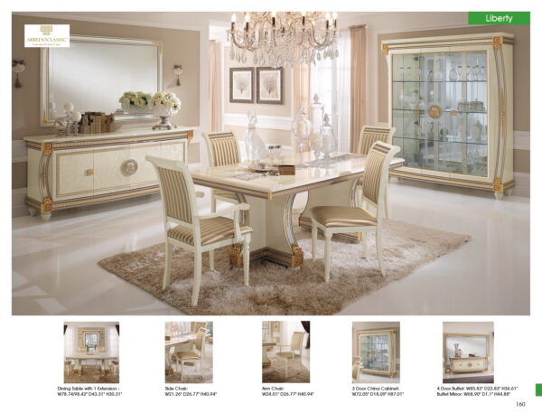 High Gloss Lacquer, Mat Liberty Day Dining Set Additional Items p5223 By ESF Furniture 19