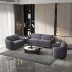 Gray Yuina Sofa LV01771 By ACME Luxury Sofas Mobilia Cleopatra 17 Gray Yuina Sofa LV01771 By ACME 17