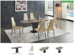 Mat, Shiny 2417 Marble Table Gray p11597 By ESF Furniture 47