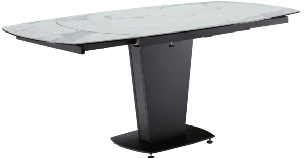 Mat, Shiny 2417 Marble Dining Table White i27644 By ESF Furniture 12