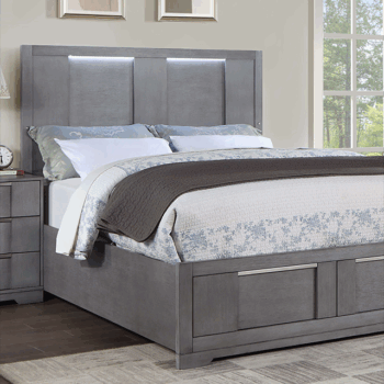 Gray Regulus Bed CM7475GY By Furniture of America