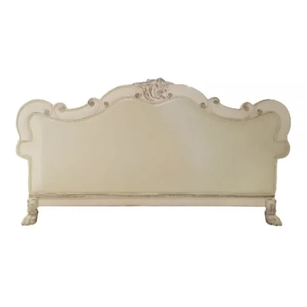 Dresden Leather Sofa With 4 Pillows By ACME