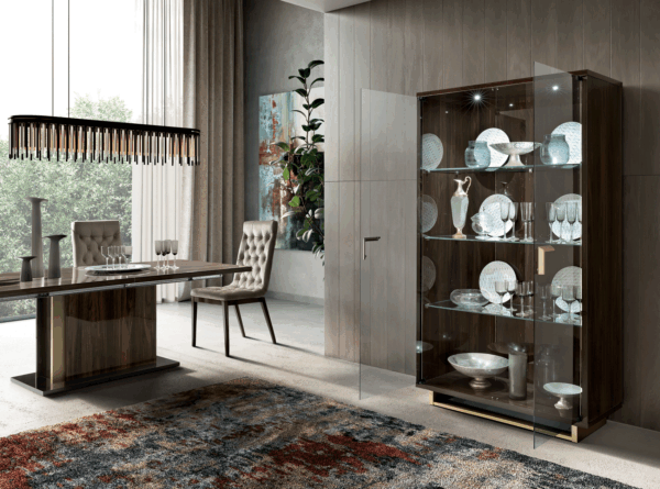 High Gloss Lacquer Volare Dining Room Set Dark Walnut p11085 By ESF Furniture 13