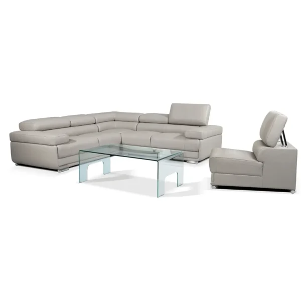 2119 Sectional Light Gray