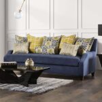 Navy/Yellow West Brompton Sofa SM2274-SF By Furniture of America 21