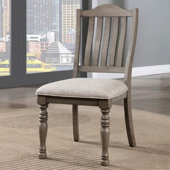 Antique Gray Newcastle Side Chair CM3254GY-SC-2PK By Furniture of America