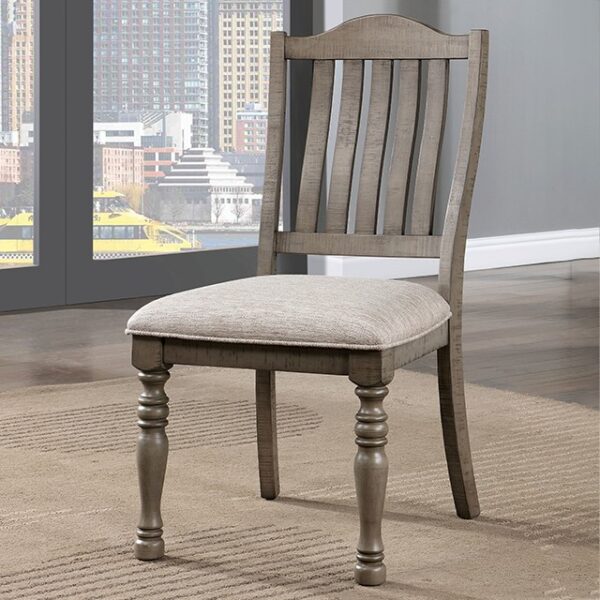 Antique Gray Newcastle Side Chair CM3254GY-SC-2PK By Furniture of America 9