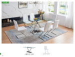 Shiny Zig Zag Dining Table p11614 By ESF Furniture 32