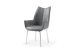 9087 Table Dark gray with 1218 swivel dark gray chair p12870 By ESF Furniture ESF Furniture Mobilia Cleopatra 36 9087 Table Dark gray with 1218 swivel dark gray chair p12870 By ESF Furniture 36