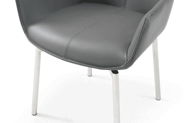 9087 Table Dark gray with 1218 swivel dark gray chair p12870 By ESF Furniture 27
