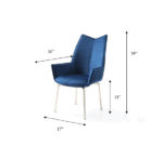 9188 Table with 1218 swivel blue chairs p12718 By ESF Furniture 32