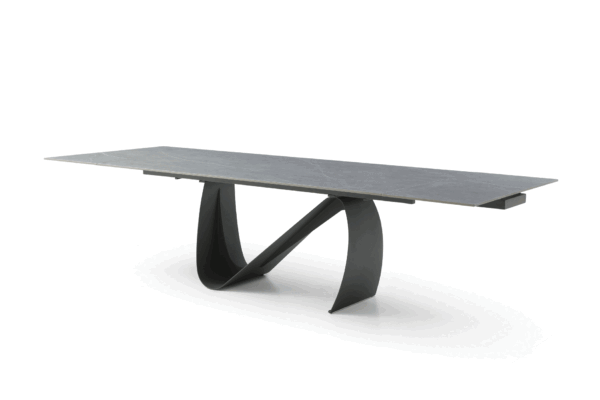 9087 Table Dark gray with 1218 swivel dark gray chair p12870 By ESF Furniture 18
