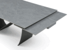 9087 Table Dark gray with 1218 swivel dark gray chair p12870 By ESF Furniture ESF Furniture Mobilia Cleopatra 33 9087 Table Dark gray with 1218 swivel dark gray chair p12870 By ESF Furniture 33