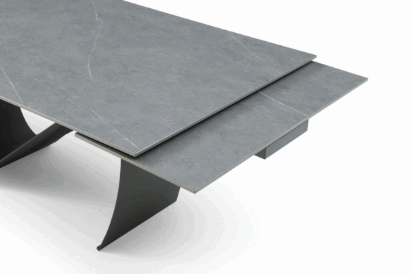 9087 Table Dark gray with 1218 swivel dark gray chair p12870 By ESF Furniture 20