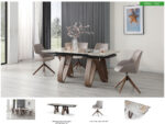 9086 Table with 1327 swivel Chairs p12152 By ESF Furniture 22