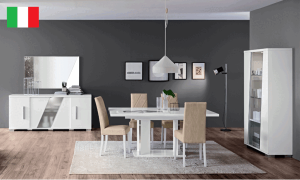 High Gloss Lacquer Lisa Dining Room Set, Italy p8507 By ESF Furniture 21