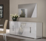 High Gloss Lacquer Lisa Dining Room Set, Italy p8507 By ESF Furniture ESF Furniture Mobilia Cleopatra 52 High Gloss Lacquer Lisa Dining Room Set, Italy p8507 By ESF Furniture 52