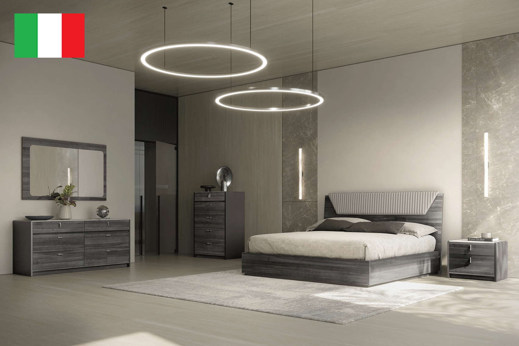 Vulcano Bedroom Set by Tomasella, Italy p13233 By ESF Furniture